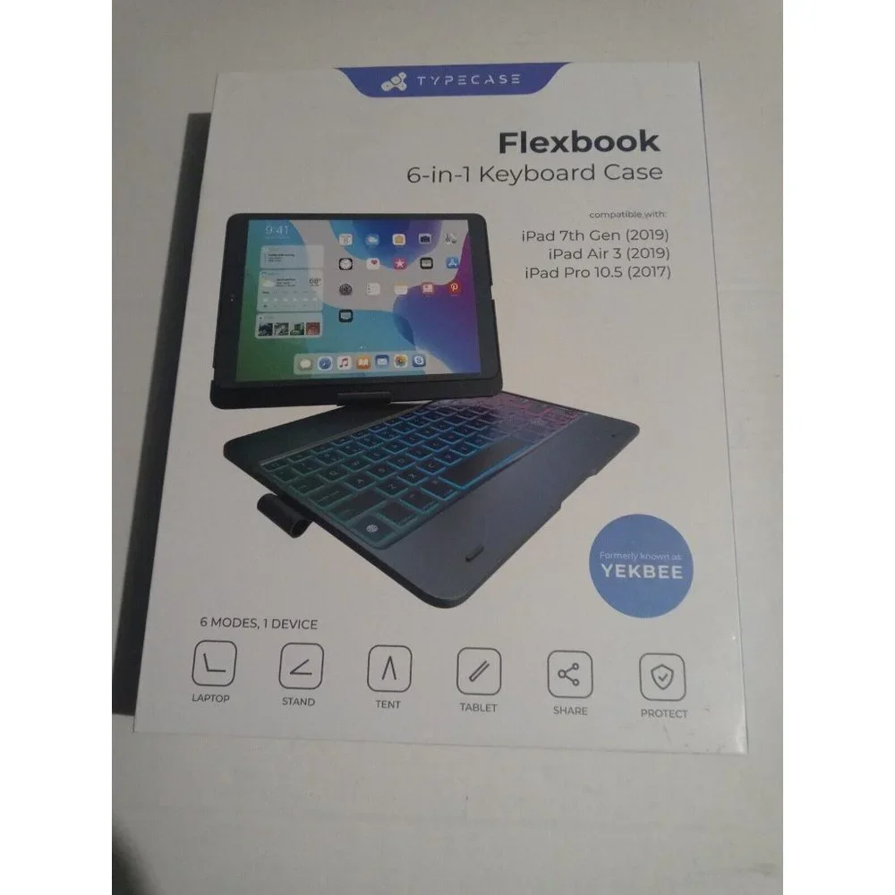 Typecase Flexbook Touch 6-in-1 Keyboard Case for iPad Pro 10.5  (2017)  Ocean